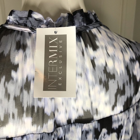 Intermix Exclusive Abstract June LS Printed Maxi Dress - Picture 10 of 10